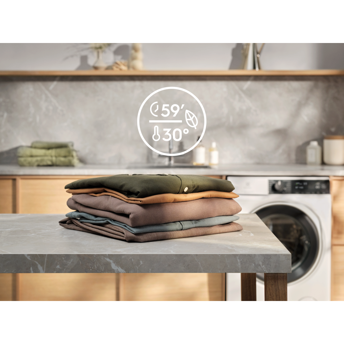 Electrolux - Edestä täytettävä pesukone - EFI731W14W