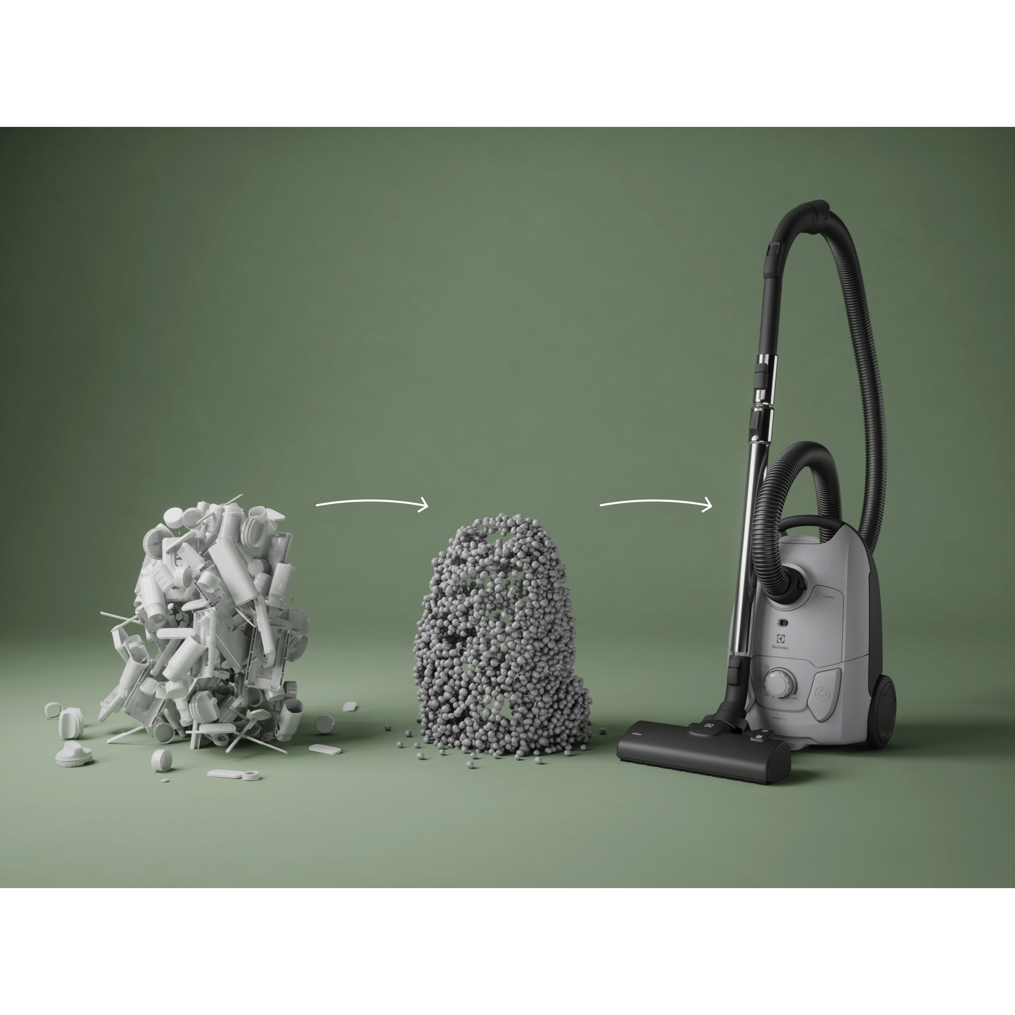 bagged cleaner and main nozzle made with up to 37% recycled plastic for a more mindful choice.