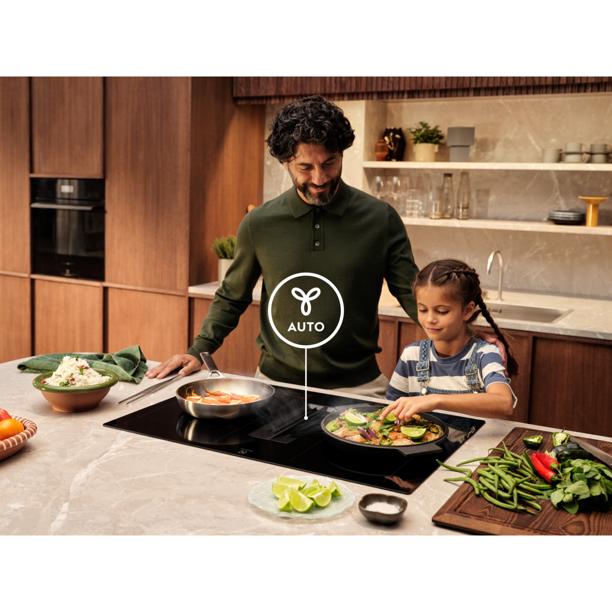 Electrolux - Induktiotaso liesituulettimella - EHH80KB9FC