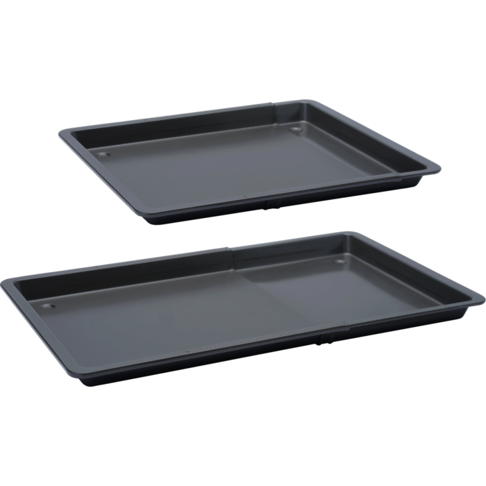 Product Detail Image, showing that the tray is extendable and in normal 
