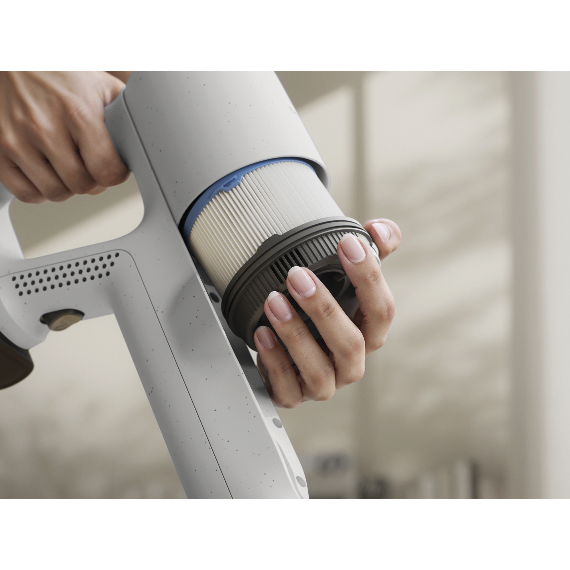 Reusable, washable post-motor filter that enhances filtration performance and releases clean air into your home.