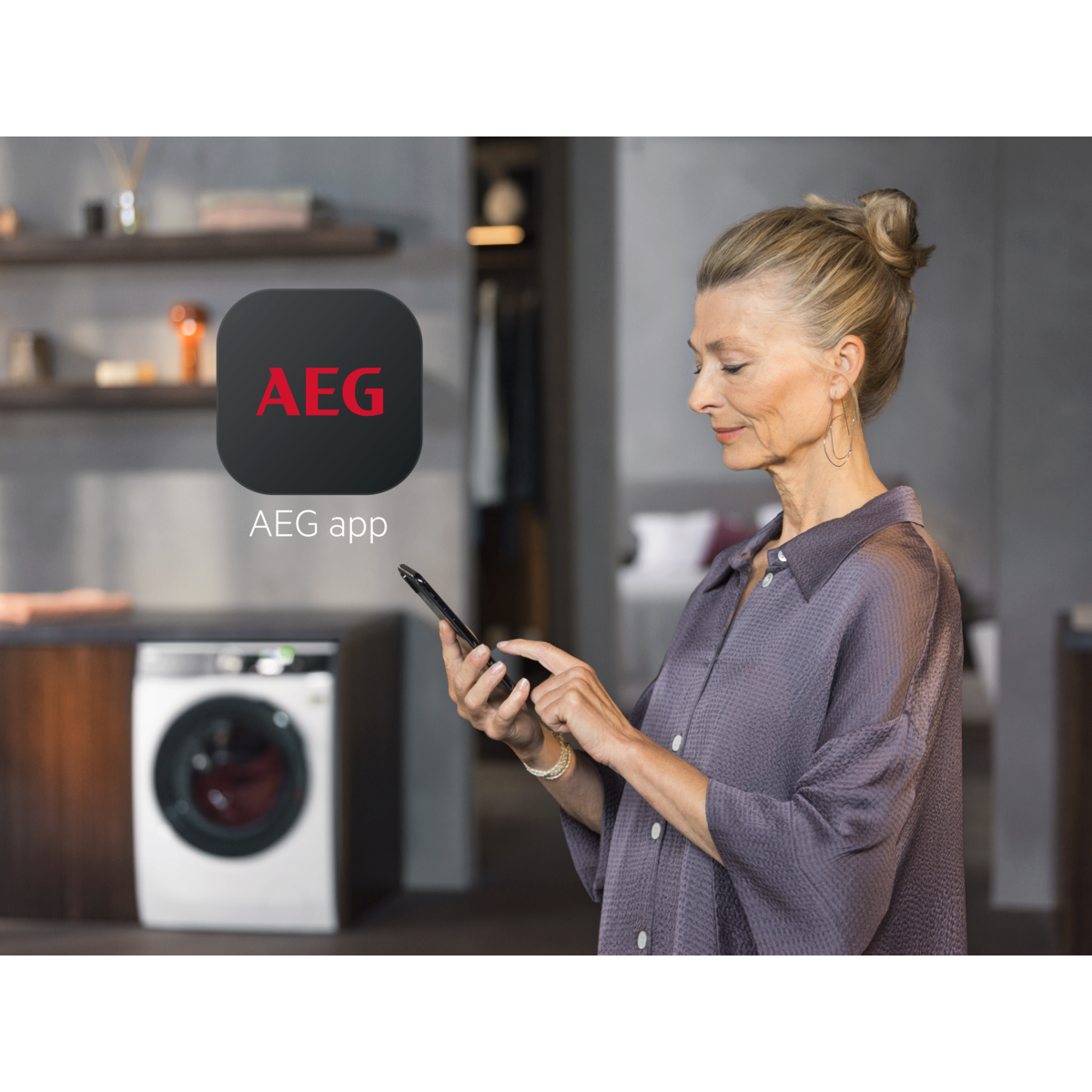 AEG - Edestä täytettävä pesukone - LR944PX6S