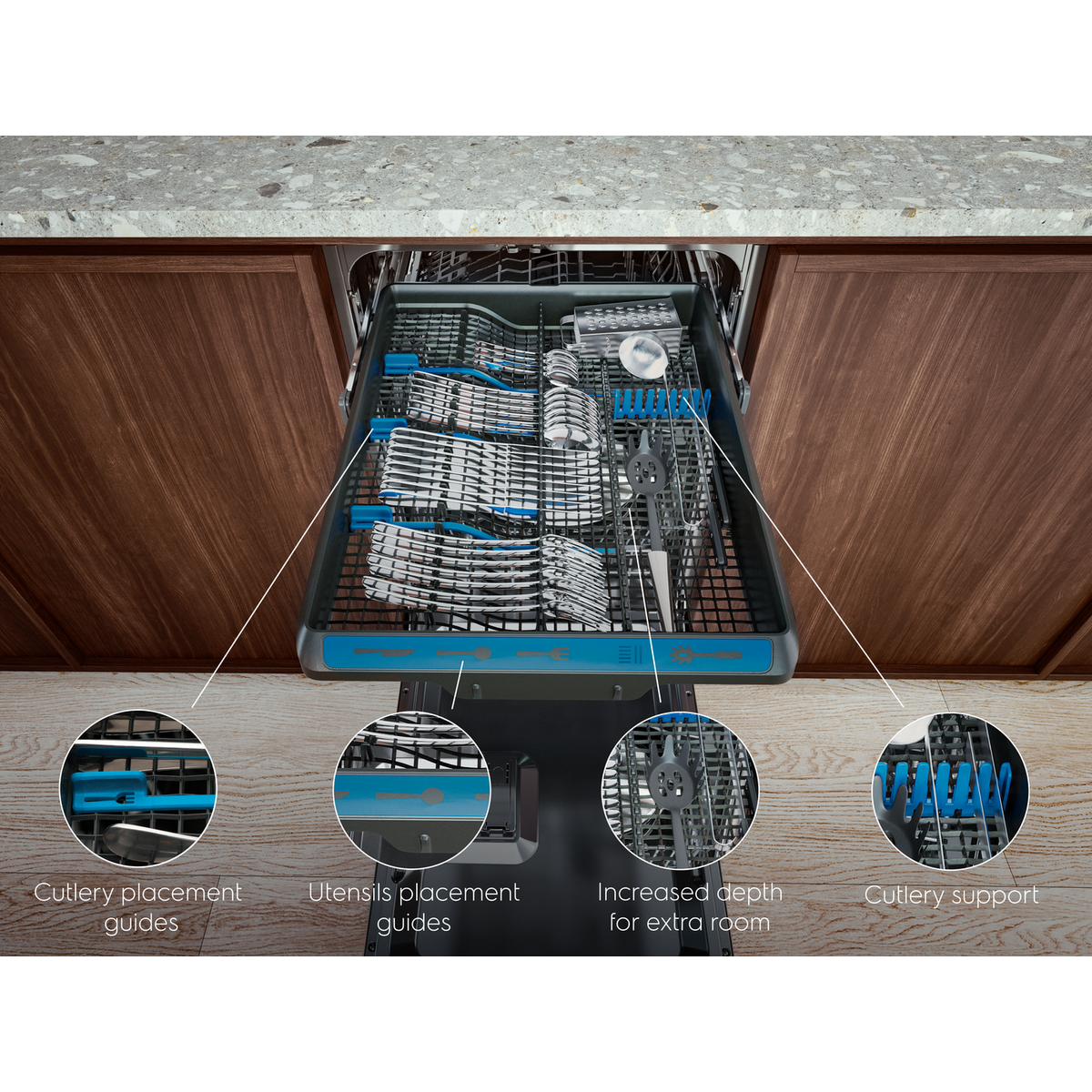 Electrolux - Integroitava astianpesukone 45-60 cm - EES48400L