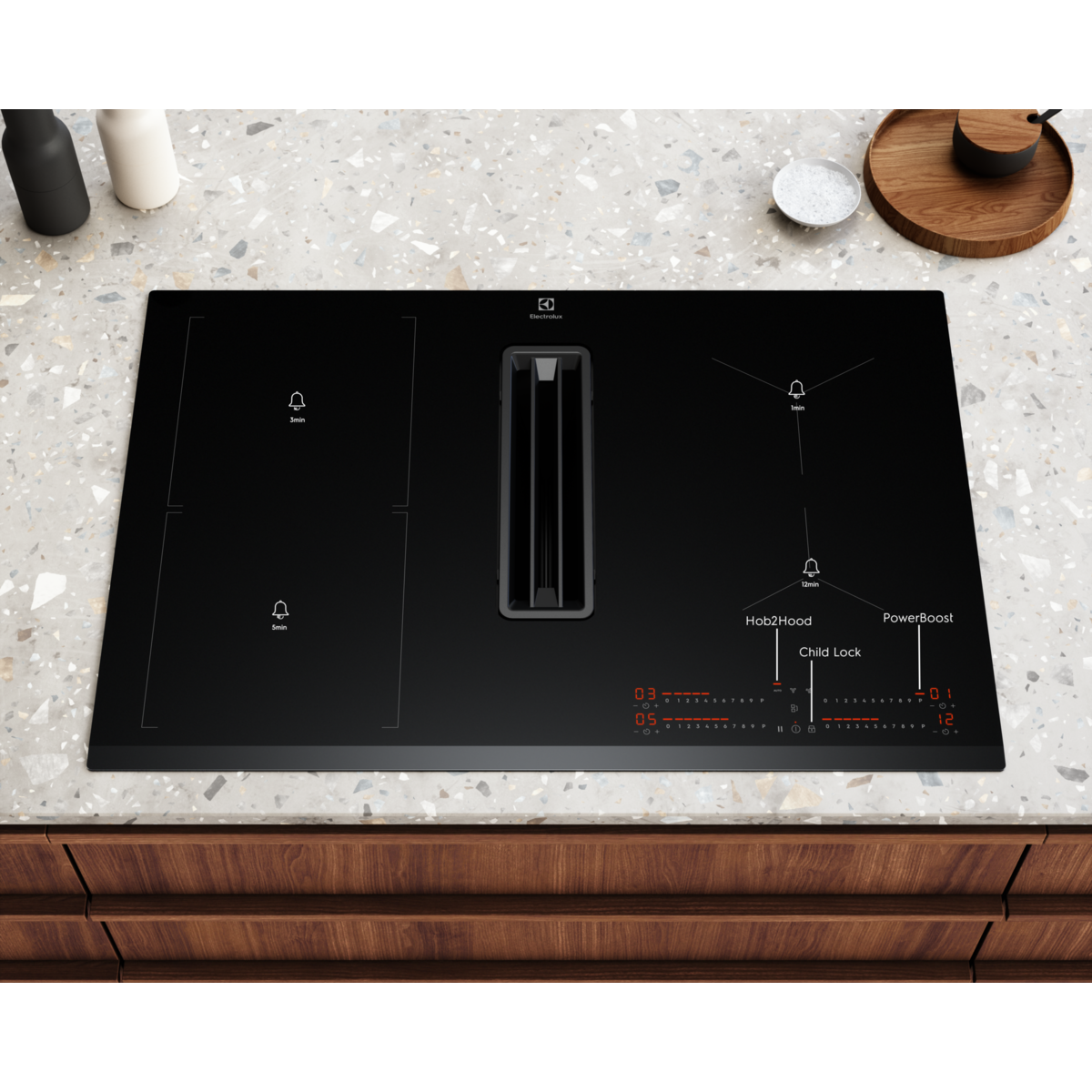 Electrolux - Induktiotaso liesituulettimella - HHOB865S