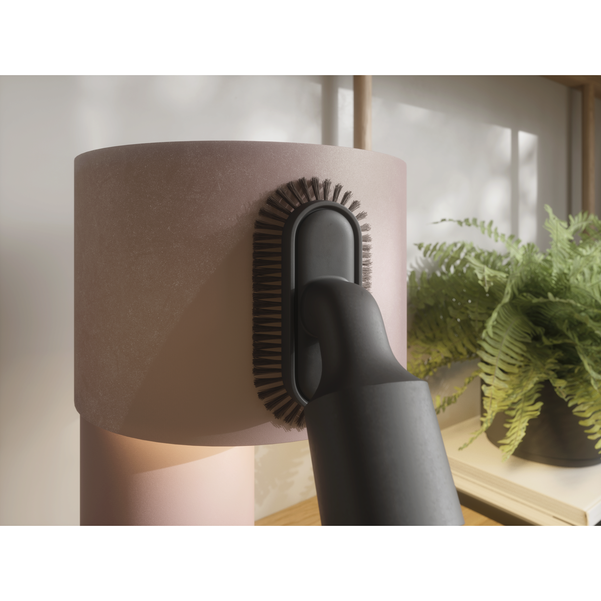 Soft bristles clean even the most delicate furniture with care