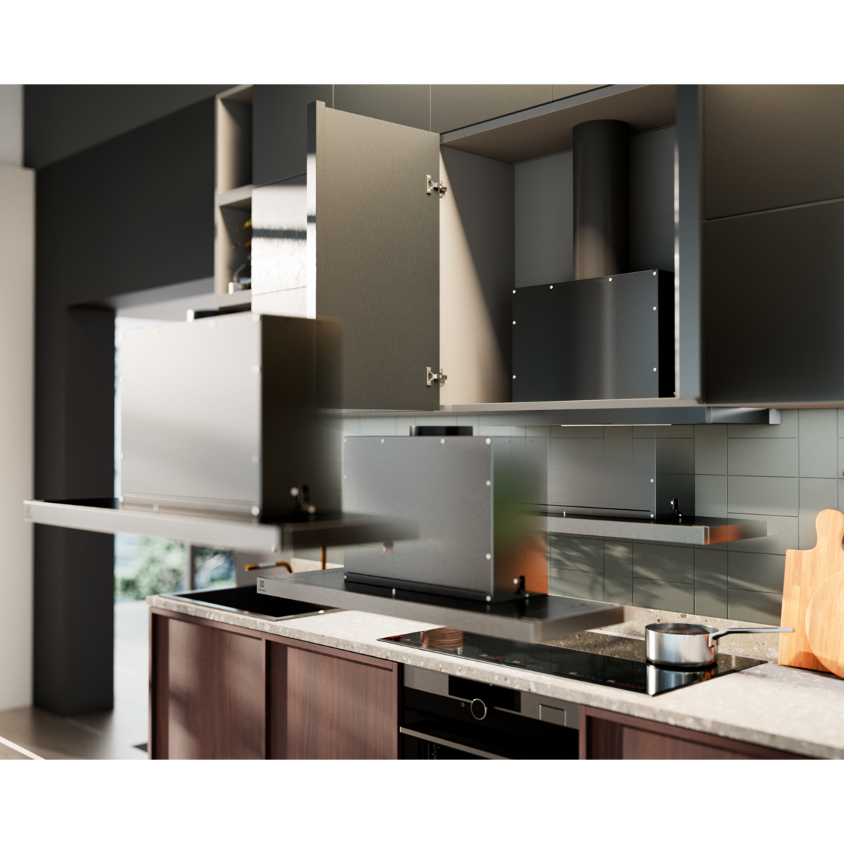 Electrolux - Musta liesituuletin - LFP326FB