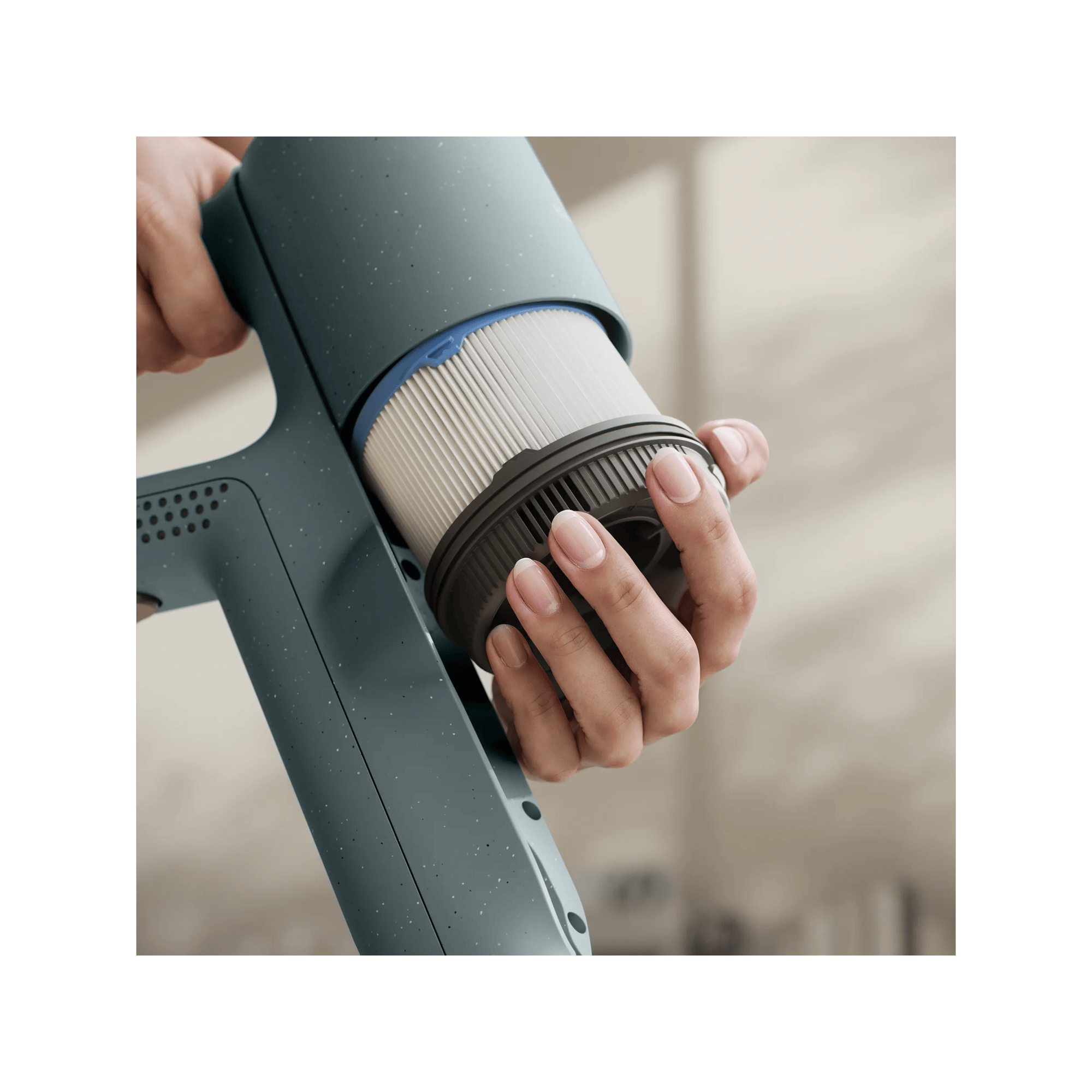 Reusable, washable post-motor filter that enhances filtration performance and releases clean air into your home.