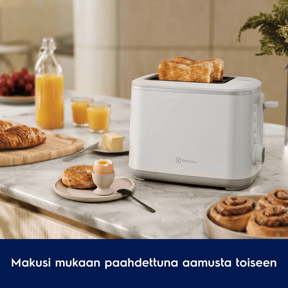 Makusi mukaan paahdettuna aamusta toiseen.