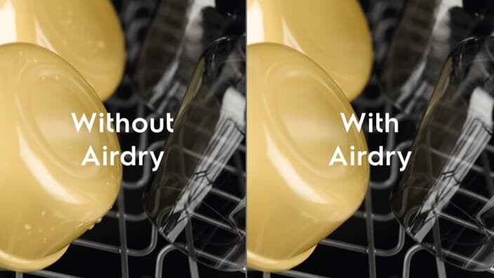 Astianpesukone AirDry-teknologialla