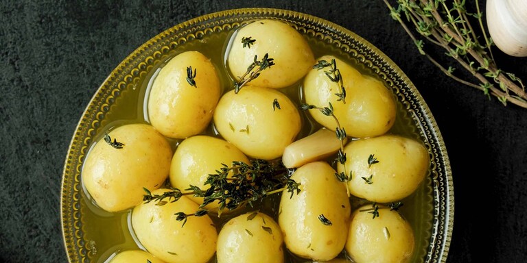 Confit-kypsennetyt perunat