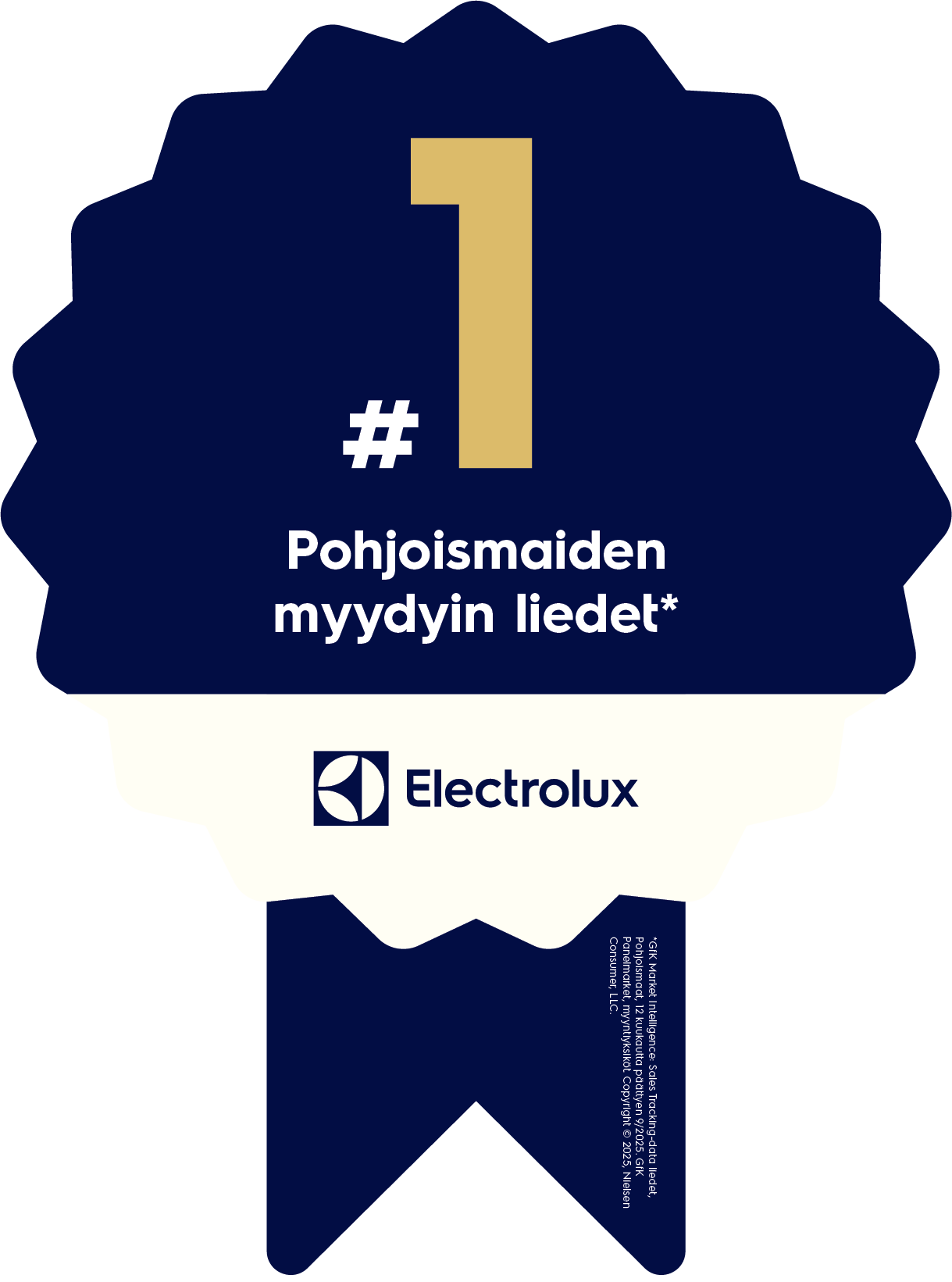 Electrolux on Pohjoismaiden myydyin tuotemerkki